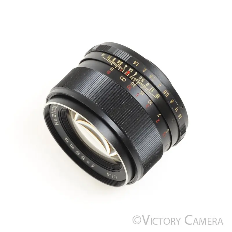 Mamiya Auto Sekor 55mm f1.4 Prime Lens for Pentax M42 Screw Mount [EXC+]