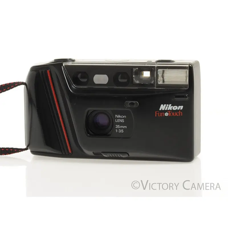 Nikon Fun Touch 35mm Point & Shoot Camera w/ 35mm f3.5 Prime Lens  [EXC]