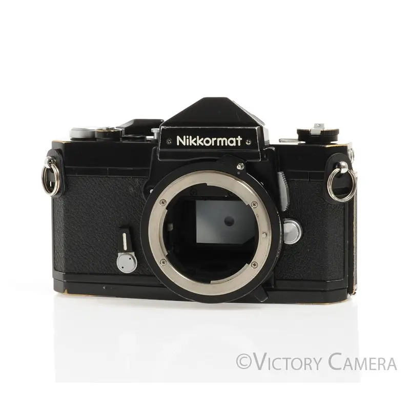 Nikon Nikkormat FTN Black 35mm SLR Camera Body -No Meter- [BAR]