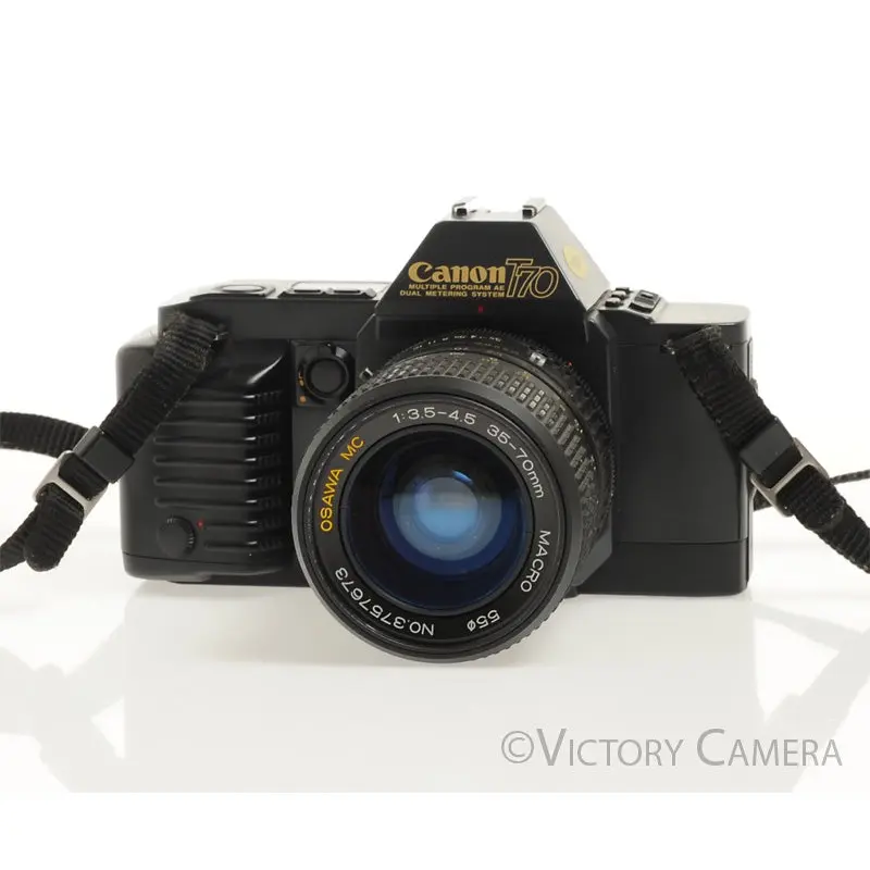 Canon T70 35mm FD Film Camera Body w/ 35-70mm Zoom Lens  [EXC]