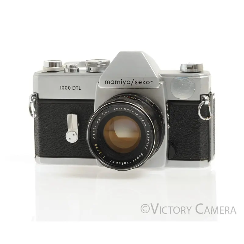 Mamiya/Sekor 1000 DTL 35mm Camera w/ Pentax 55mm f2 Lens -No Meter- [GOOD]
