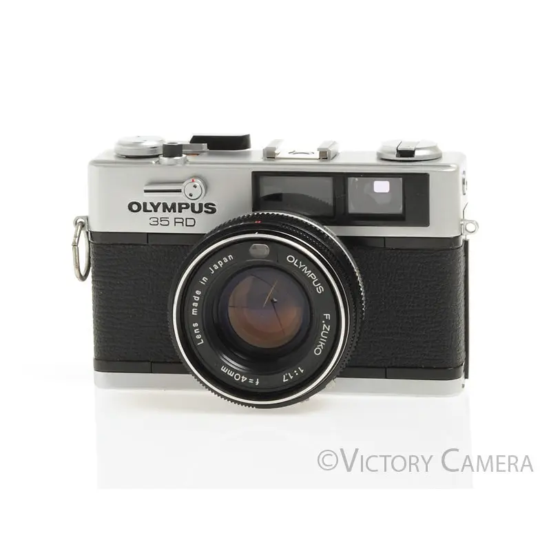 Olympus 35RD Chrome 35mm Film Rangefinder Camera w/ 40mm f1.7 Lens [EXC]