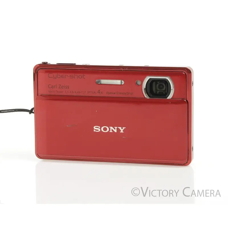 Sony Cyber-Shot DSC-TX100V Red 16.2MP Digital Point & Shoot Camera [EXC-]