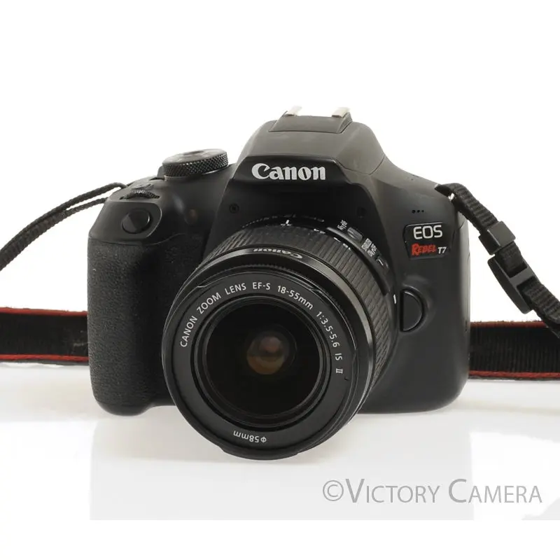 Canon EOS Rebel T7 24.1MP Digital SLR Camera w/ EF-s 18-55mm Lens w/ Case