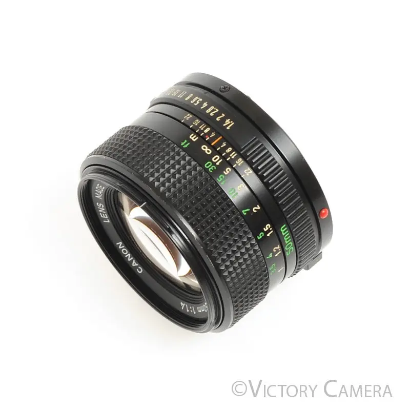 Canon FD 50mm f1.4 (late version) Fast Prime Lens [EXC-]