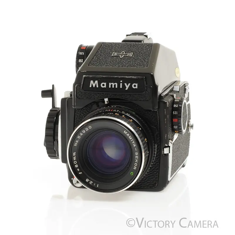 Mamiya m645 m 645 Camera w/ Eye Level & 80mm f2.8 C Lens [EXC]