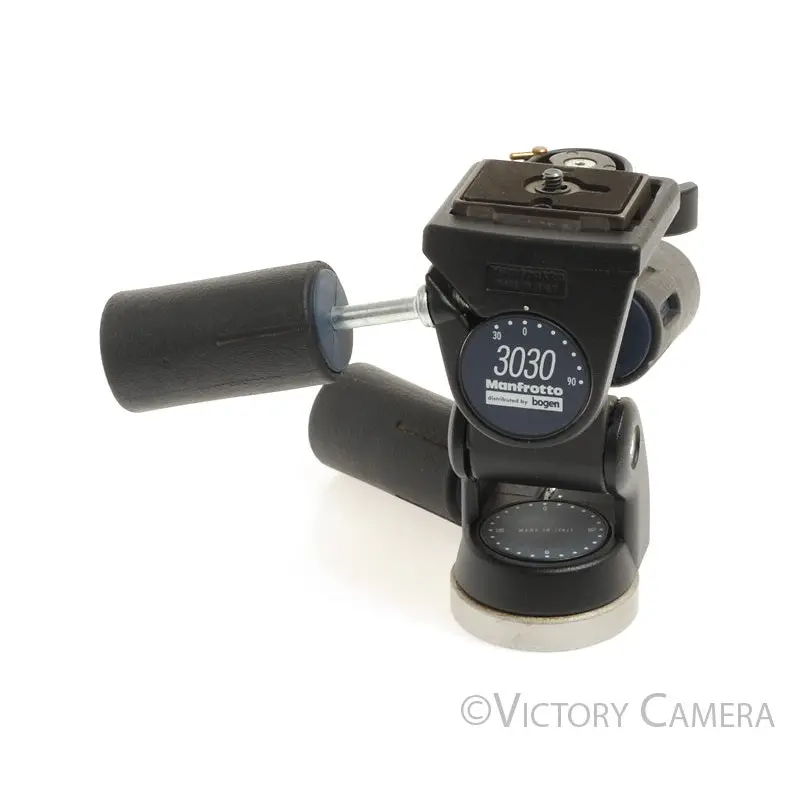 Manfrotto Bogen 3030 Pan Tilt Tripod Quick Release Head w/ QR Plate