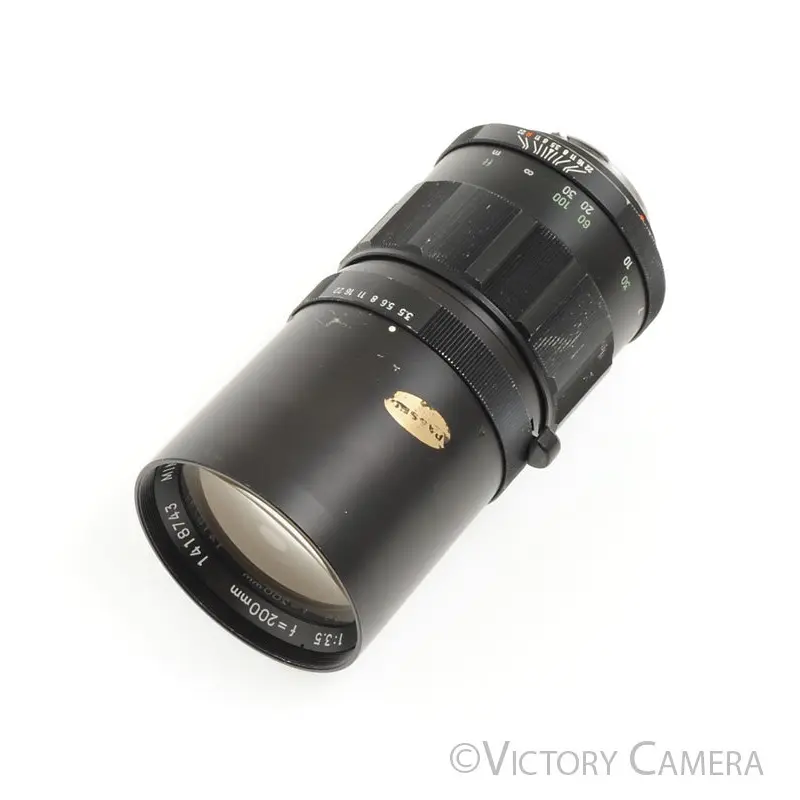 Minolta Tele Rokkor-QF 200mm f3.5 Telephoto Prime Lens w/ Case [GOOD]