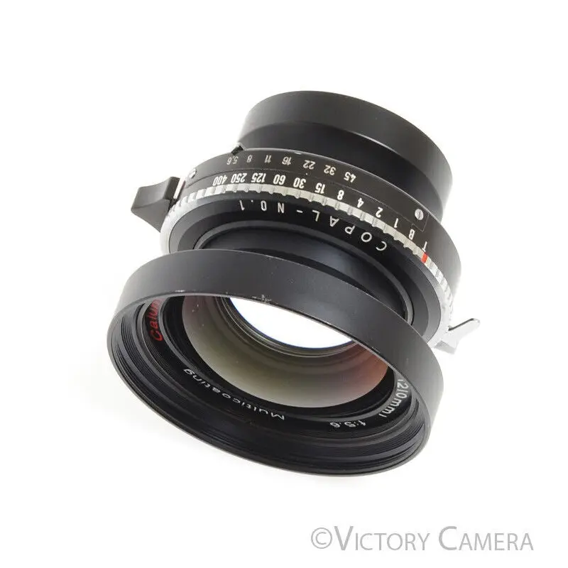 Calumet Caltar-S II 210mm F5.6 MC 4x5 View Camera Lens in Copal 1 Shutter