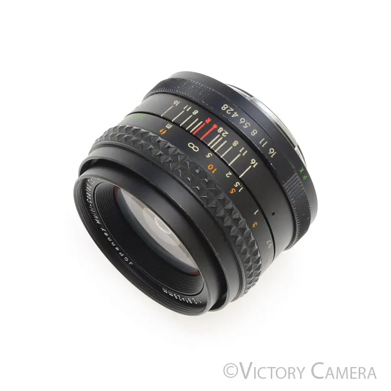 JCPenney Multi-Coated 28mm f2.8 Wide Angle Lens for Pentax K Mount [EXC-]