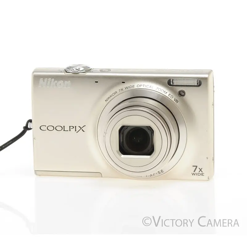 Nikon CoolPix S6100 16MP Digital Point & Shoot Camera [GOOD]