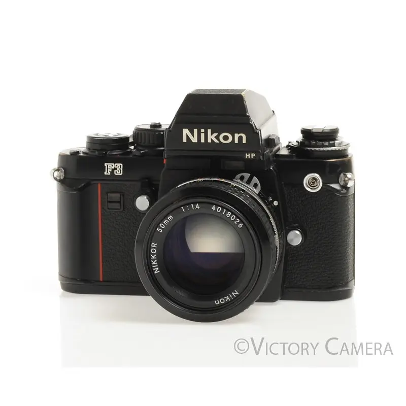 Nikon F3 HP F3HP 35mm Film Camera w/ Nikkor 50mm f1.4 AI Lens [EXC-]