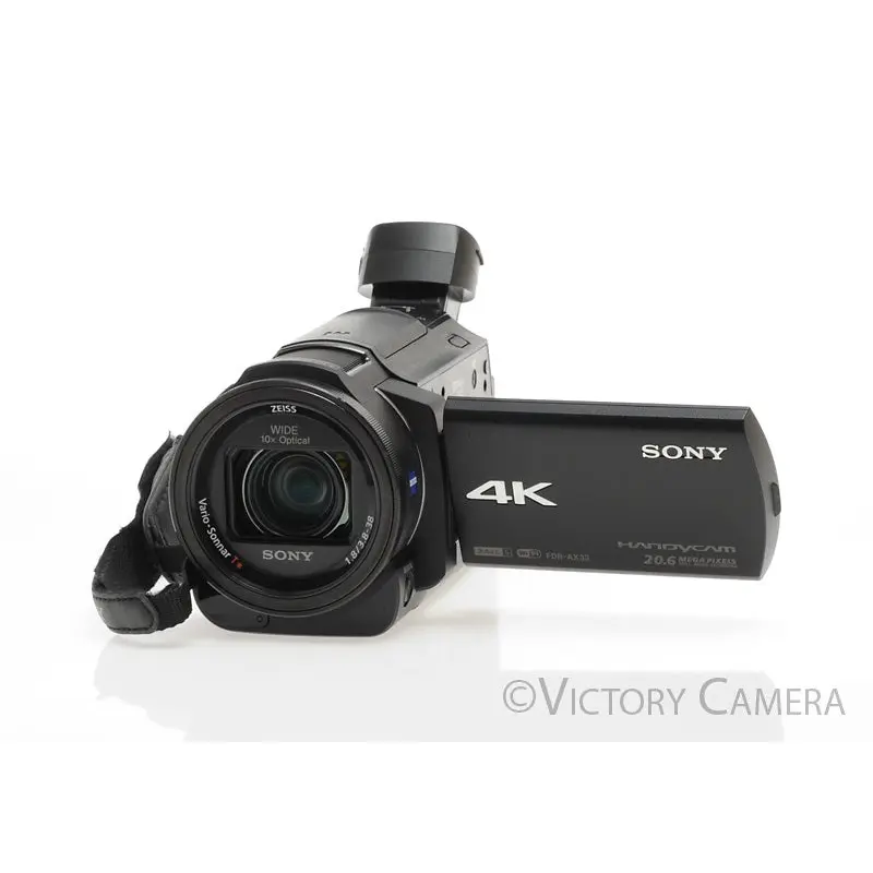 Sony Handycam FDR-AX33 20.6MP 4k Digital Camcorder w/ Extras [EXC]