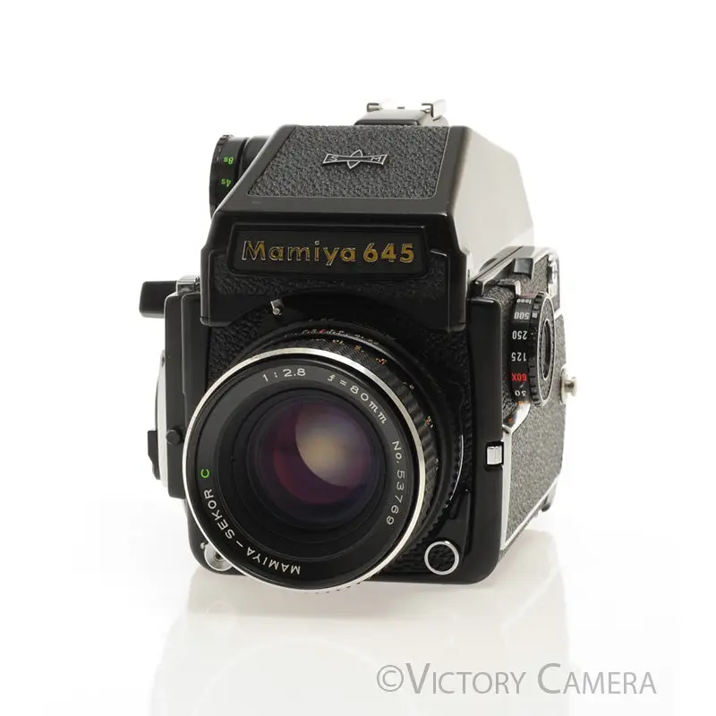 Mamiya m645 1000s 645 Camera w/ Eye Level & 80mm f2.8 Lens [EXC]