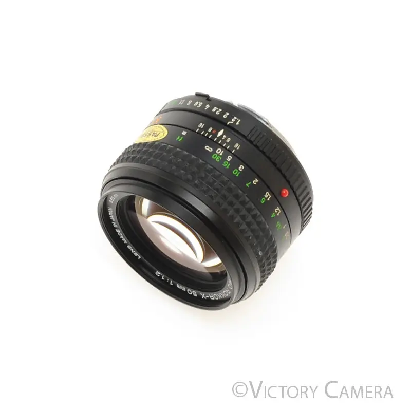Minolta MD Rokkor-X 50mm f1.2 FAST Prime Lens -Small Fungus- [GOOD]