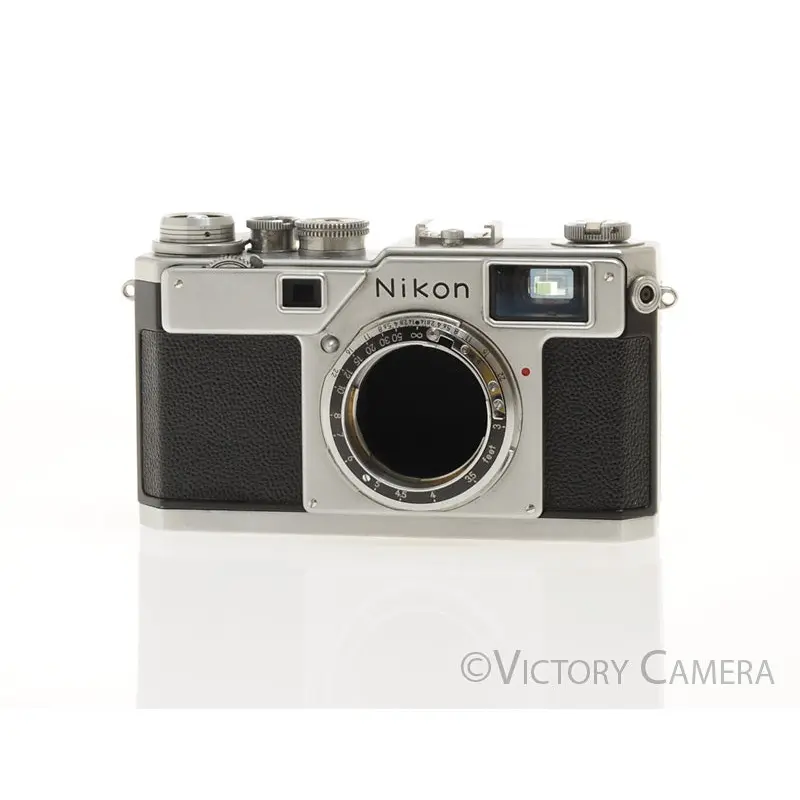 Nikon S3 Chrome 35mm Rangefinder Camera Body -Patched Shutter, Works- [EXC-]