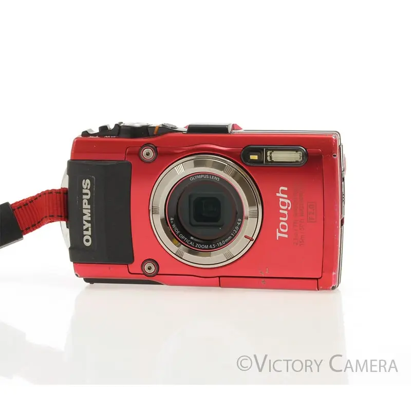 Olympus Stylus TG-3 Red 16MP Waterproof Shockproof Digital Camera [EXC-]
