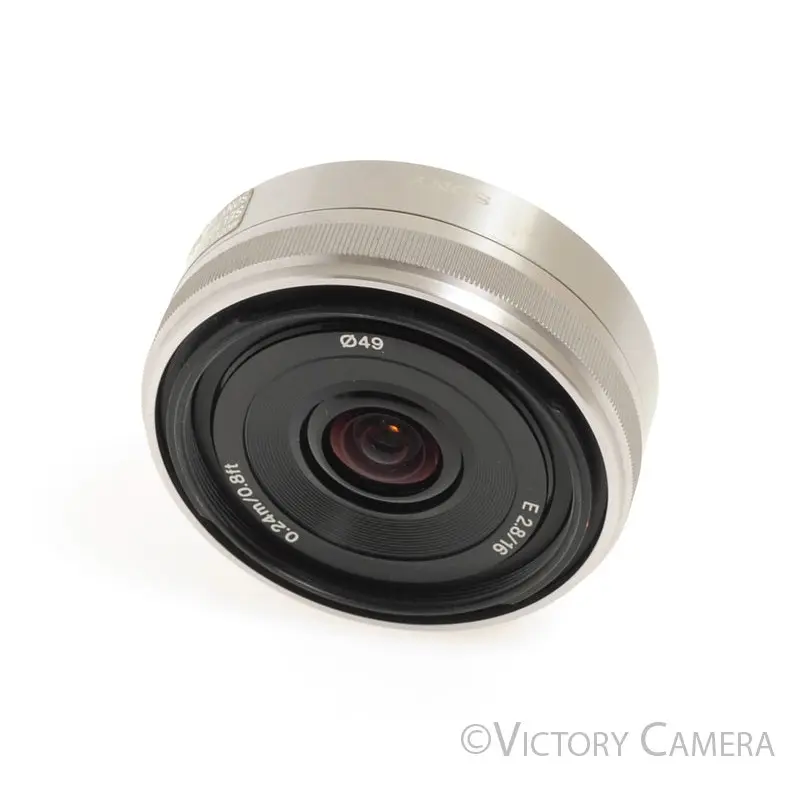 Sony 16mm f2.8 SEL16F28 Wide Angle AF Pancake Prime Lens for E Mount [EXC+]