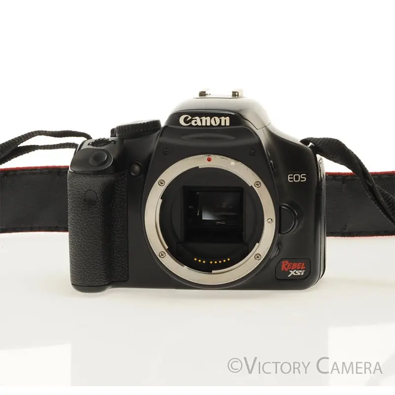 Canon EOS Rebel XSi 12.2MP Digital SLR Black Camera Body [EXC]