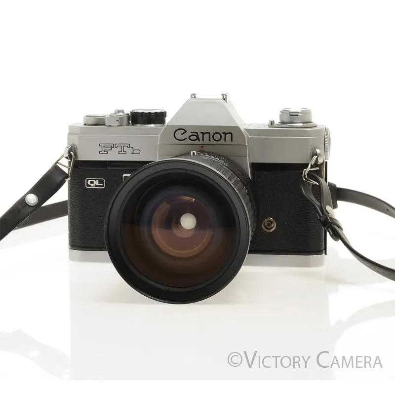 Canon FTb QL 35mm Film Camera w/ 28-80mm Zoom Lens [EXC]