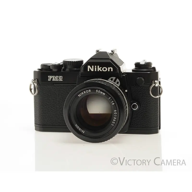 Nikon FM2-N FM2N Black Camera Body w/ 50mm f1.4 AI Lens [EXC+]