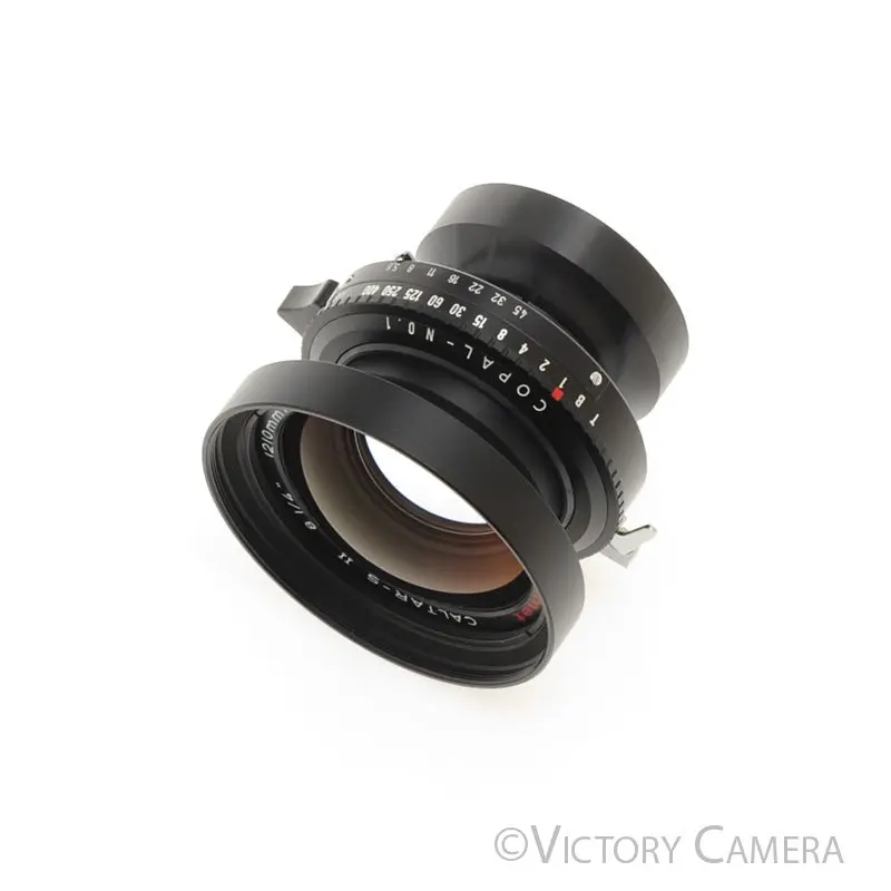 Calumet Caltar-S II 210mm f5.6 MC 4x5 View Camera Lens Copal 1 Shutter [EXC]