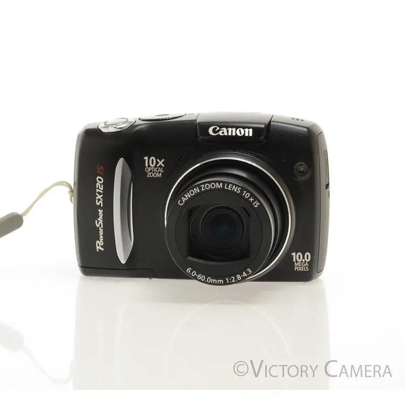 Canon PowerShot SX120 IS 10MP Compact Digital Camera Digicam [EXC]
