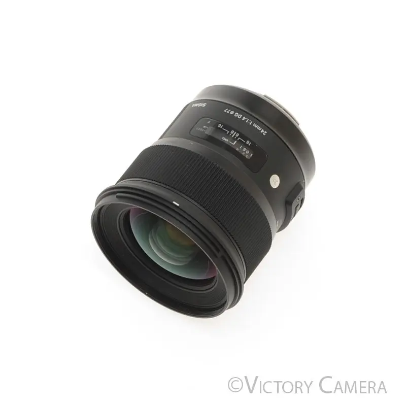 Sigma Art 24mm f1.4 DG Wide Angle Prime Lens for Canon EF [EXC+]
