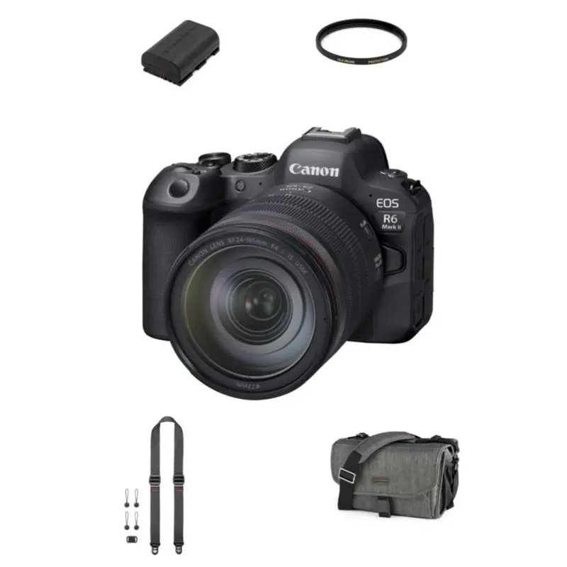 Canon EOS R6 Mark II Mirrorless Camera with 24-105mm f/4 Lens Package