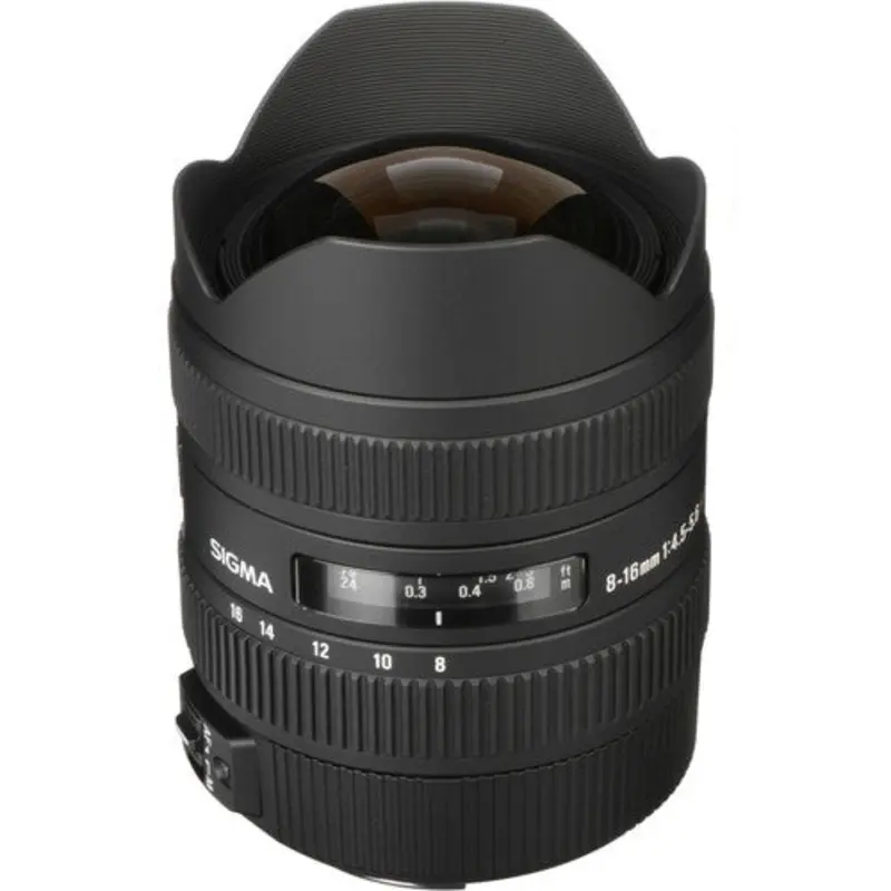 Sigma 8-16mm f/4.5-5.6 DC HSM Ultra-Wide Zoom Lens for Nikon - 203306