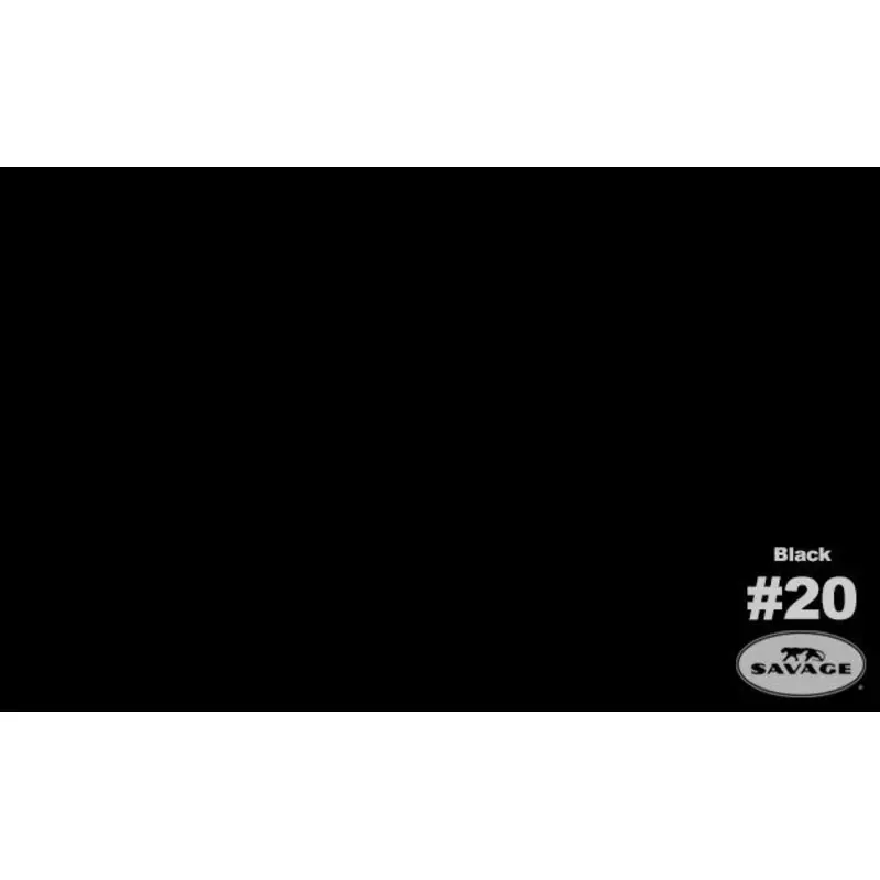 Savage Seamless Background Paper Widetone Black 107" x 12yd (271cm x 11m)
