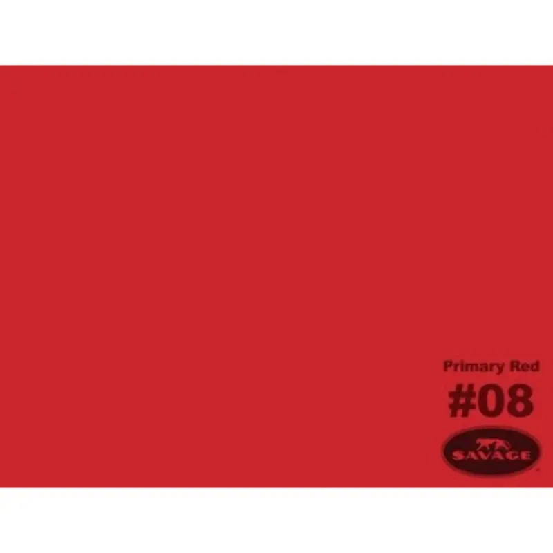Savage Seamless Background Paper Widetone Primary Red 107" x 12yd (271cm x 11m)