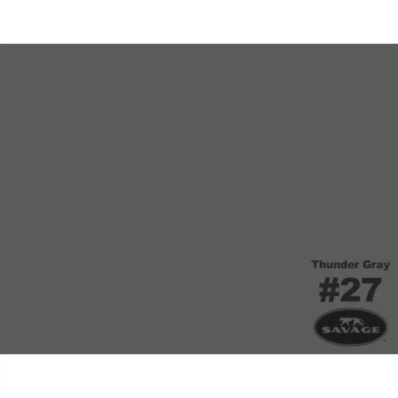 Savage Seamless Background Paper Widetone Thunder Gray 53" x 12yd (135cm x 11m)