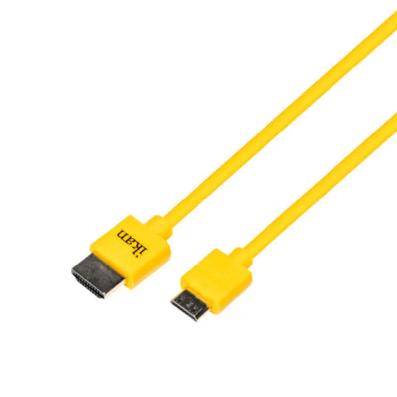 Ikan Slim HDMI Cable w- v1.4 Ultra HD 4K Support (Mini to Standard)