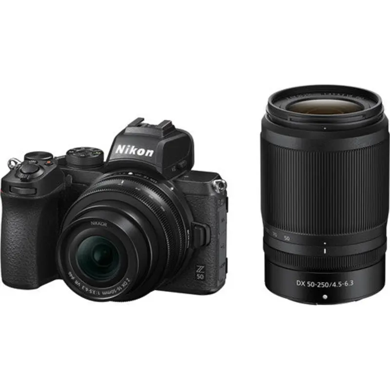 Nikon Z 50 Mirrorless Camera with 16-50mm and 50-250mm Lenses