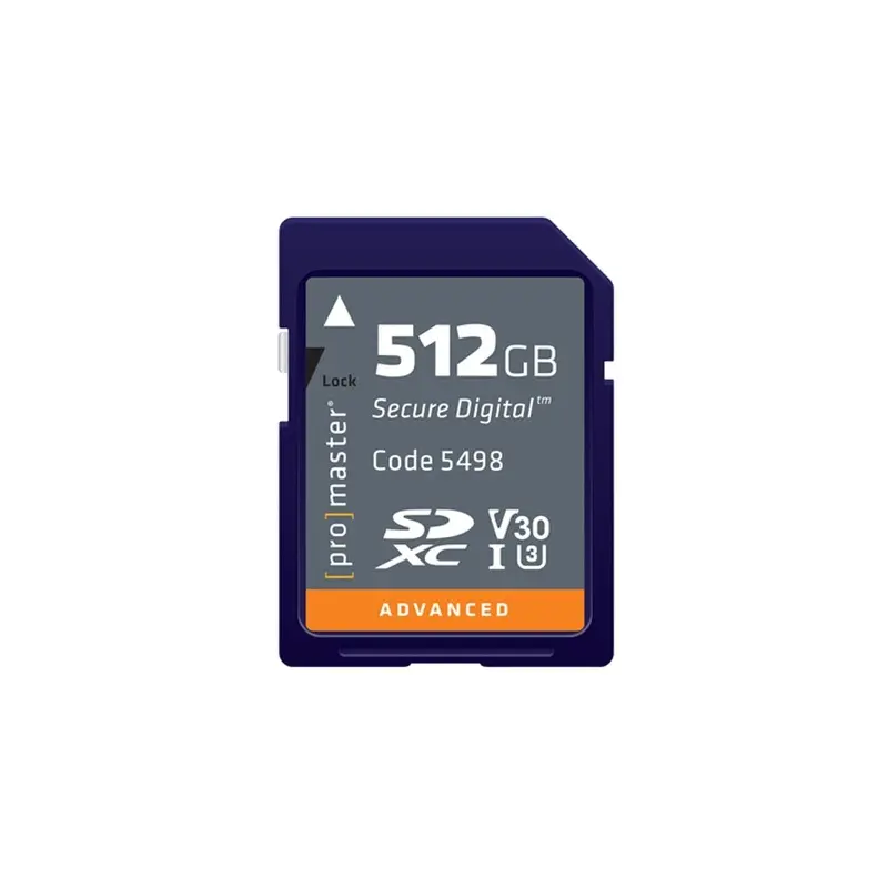Promaster Advanced SDXC Card - 512GB UHS-I