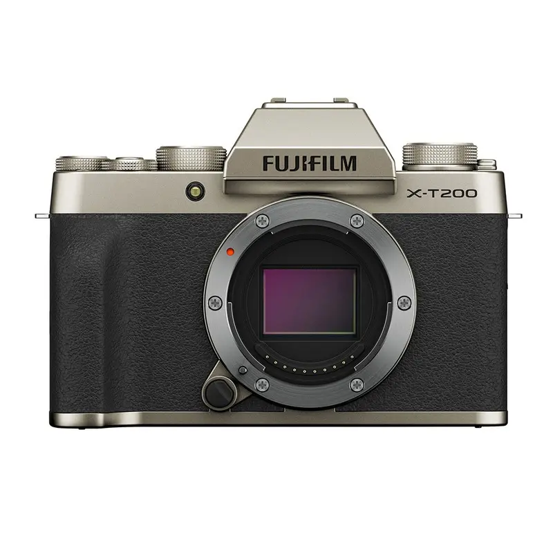FUJIFILM X-T200 Mirrorless Digital Camera (Body Only, Gold)