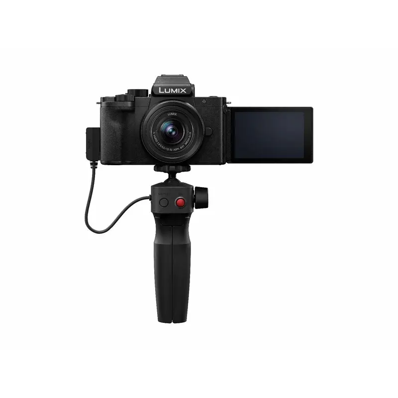 Panasonic LUMIX G100 Mirrorless 4K Vlogging Kit -w 12-32mm Lens and Tripod Grip - Black