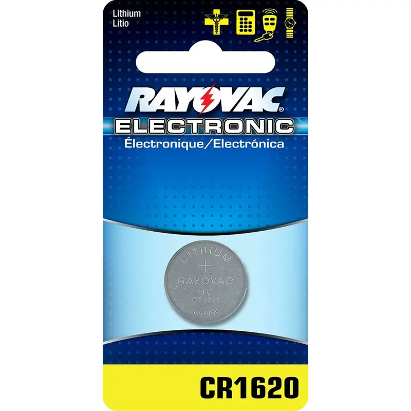 RAYOVAC CR1620 LITHIUM BATTERY