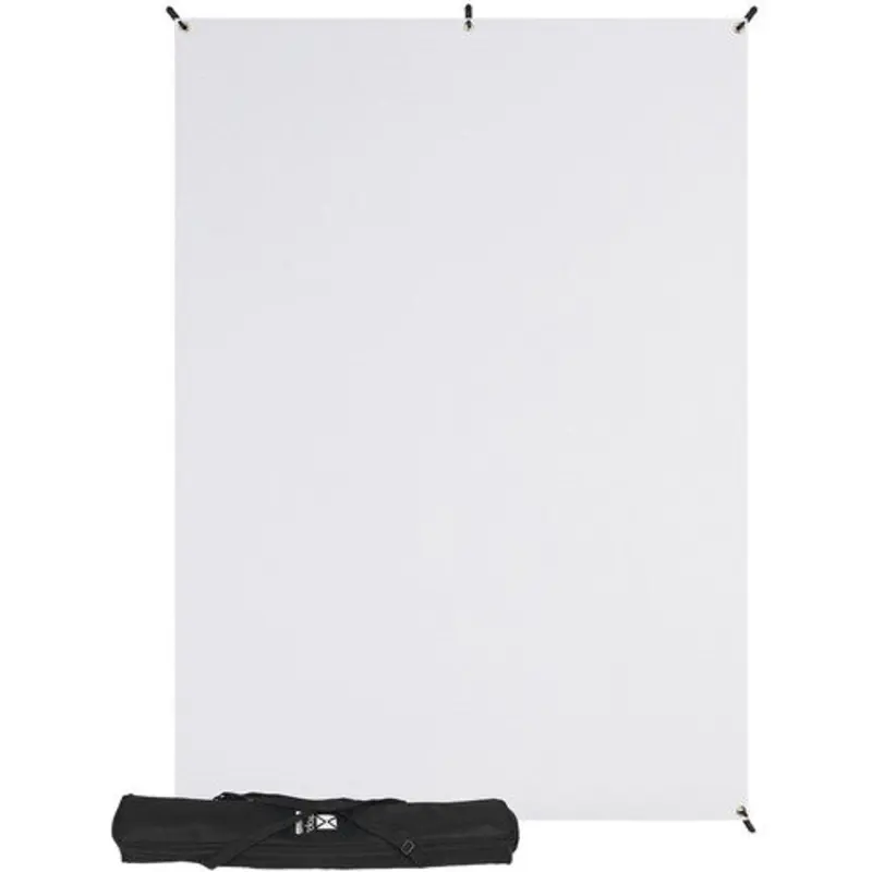 Westcott X-Drop Wrinkle-Resistant Backdrop Kit - High-Key White (5' X 7')