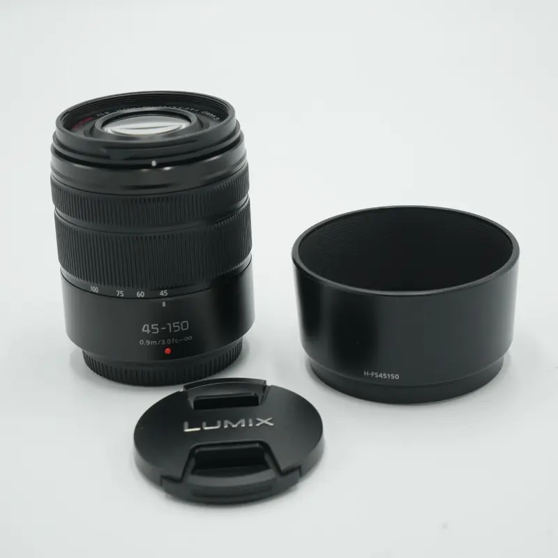 Panasonic Lumix G Vario 45-150mm f/4-5.6 ASPH. MEGA O.I.S. Lens (Black) *USED*