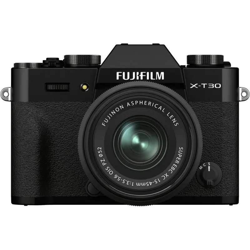 FUJIFILM X-T30 II Mirrorless Digital Camera with 15-45mm Lens - Black