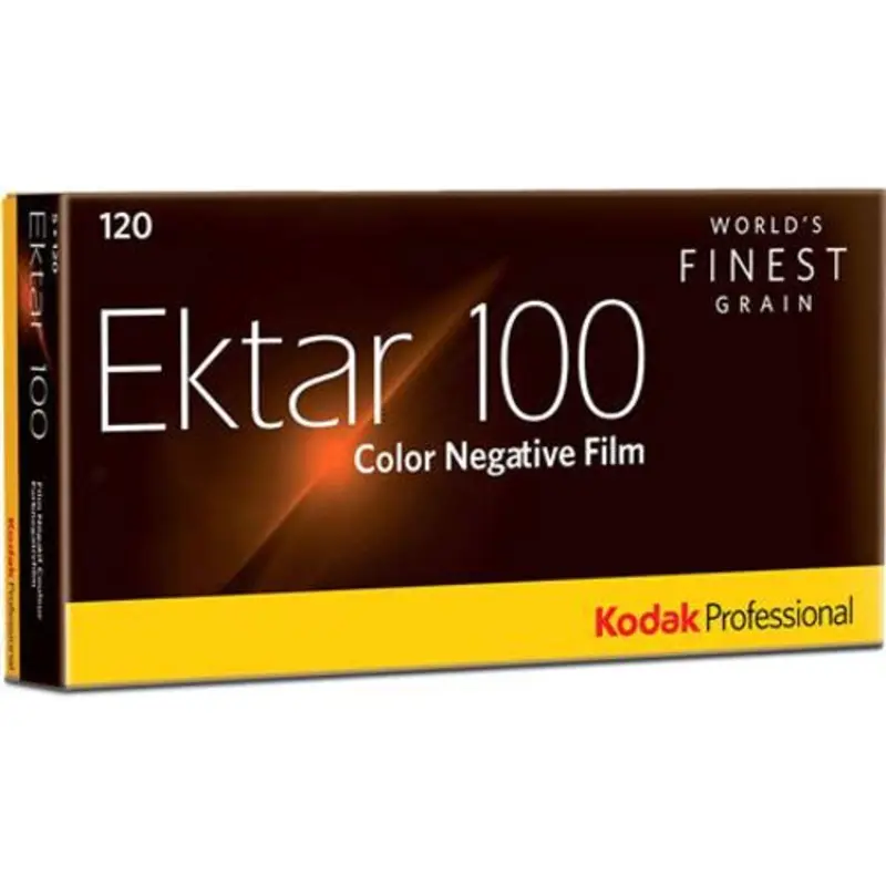Kodak Professional Ektar Color Negative Film ISO 100, 120 Size, Propack of 5 Rolls
