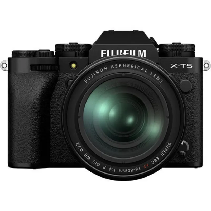 FUJIFILM X-T5 Mirrorless Camera with 16-80mm Lens - Black