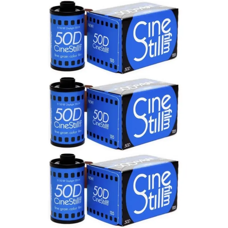 CineStill Film 50Daylight 35mm Film Boxed (36 Exposures, 3-Pack)