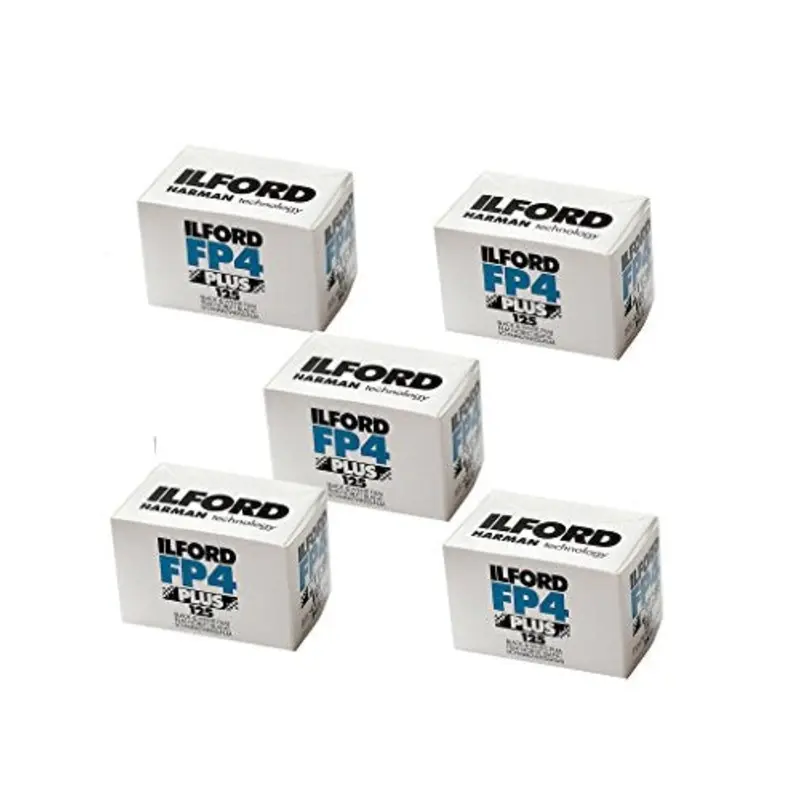 Ilford FP4 Plus 125 Film, 35mm, 36 Exposures - 5 Pack