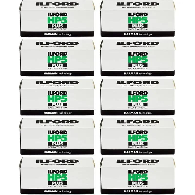 Ilford HP5 400 120 Film 10 Rolls
