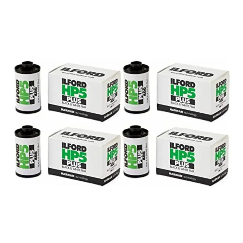 Ilford HP5 Plus 400 Film, 35mm 36 Exposures - 4 Pack