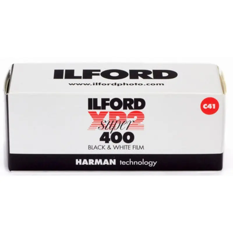 Ilford ISO 400 XP2 Super Black and White Print Film, 120 Roll