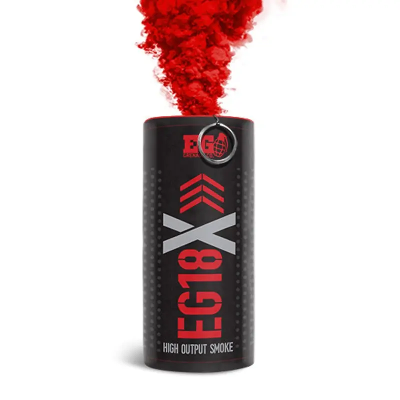 Enola Gaye EG18X High Output Wire Pull Smoke Grenade-Red